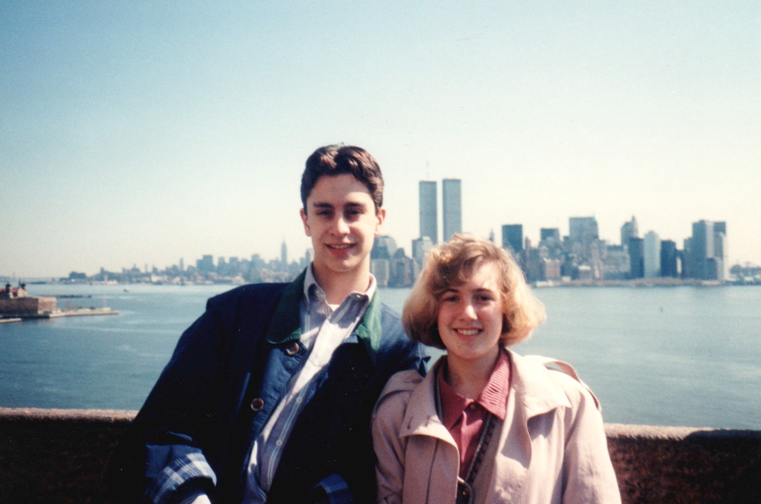 Erik and Rachael with Twin Towers