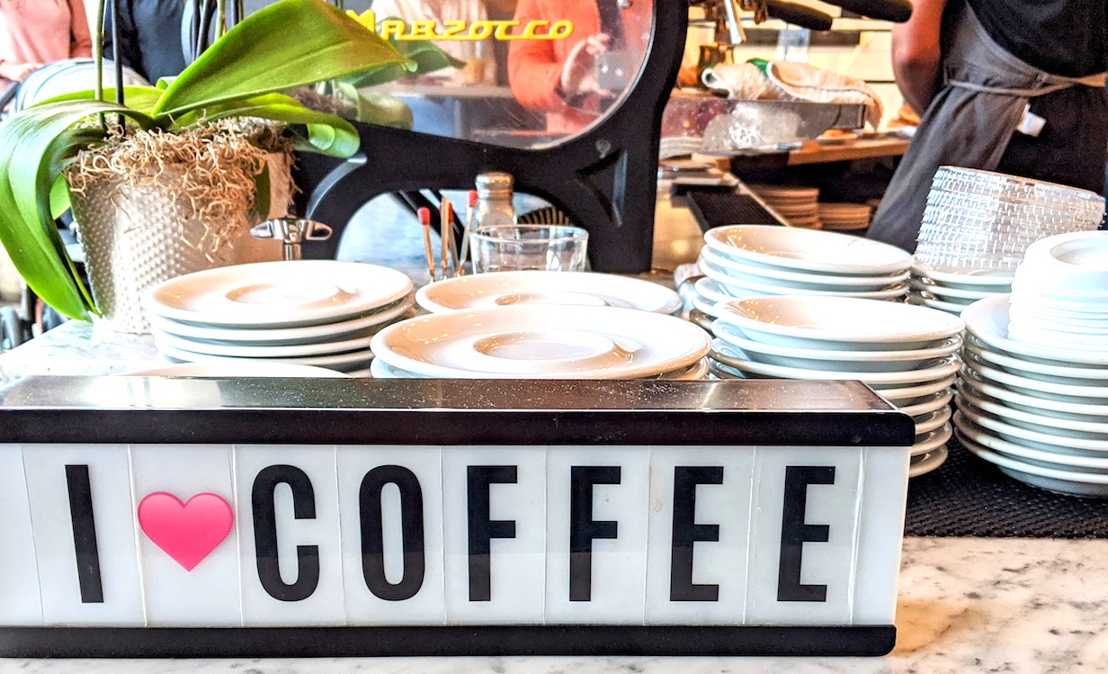 I love coffee sign